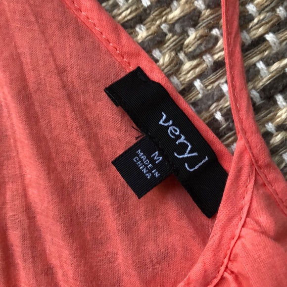 Very J coral women’s tank top - Picture 2 of 3